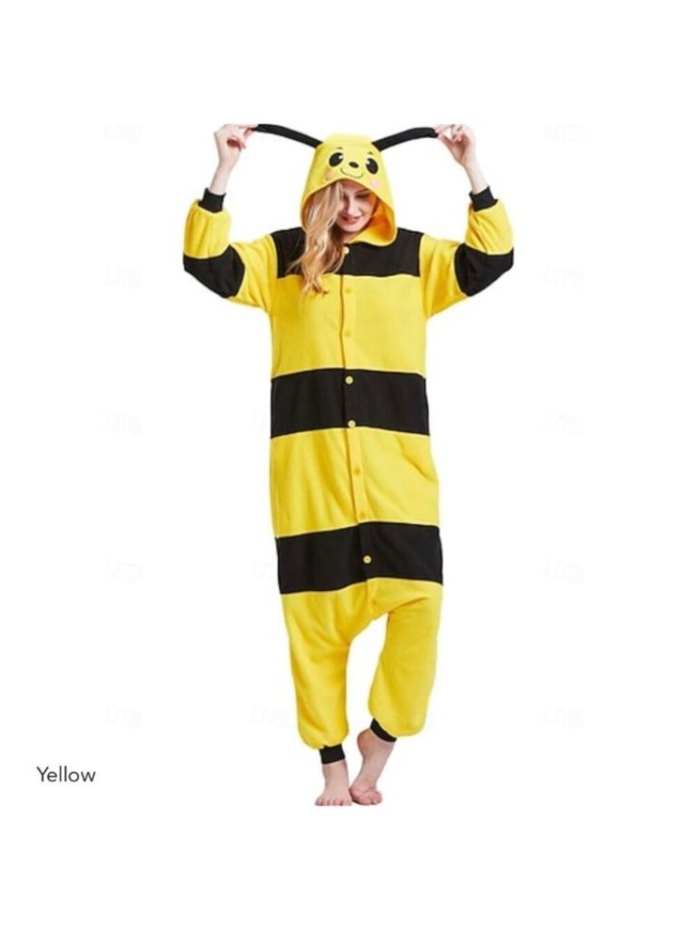 design by SimZoo Bumblebee Bee Adult Onesie Jumpsuit Kigurumi Halloween Costume